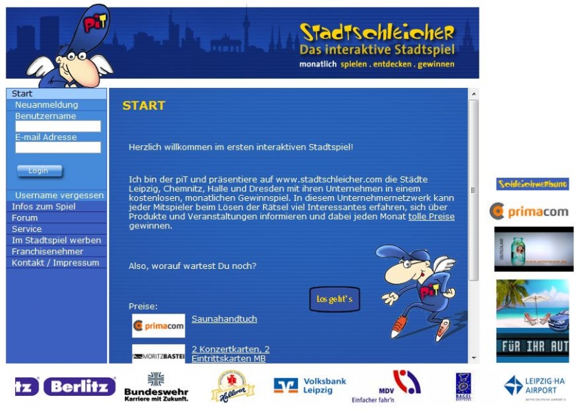 Stadtschleicher Webseite